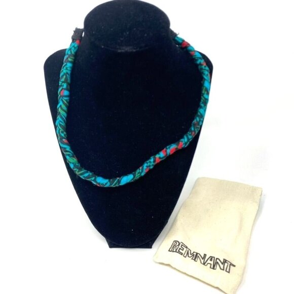 Remnant Accessories - Remnant Braided Headband Blue Red Tropical Native Tribal Boho NWOT